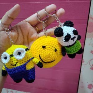 Handmade Colourful Doll with Keychain
