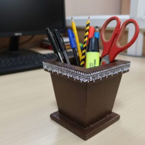 Handcrafted cow dung mobile stand,