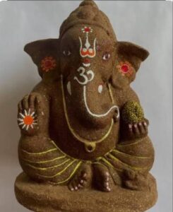 Cow Dung Ganesha Idol