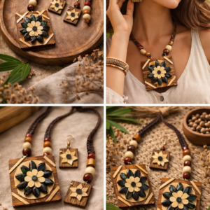 Handcrafted Eco friendly Bamboo & Sacred Wood Jewellery