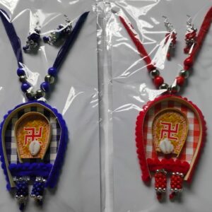 Swastik Cowrie Pendant Necklace Set